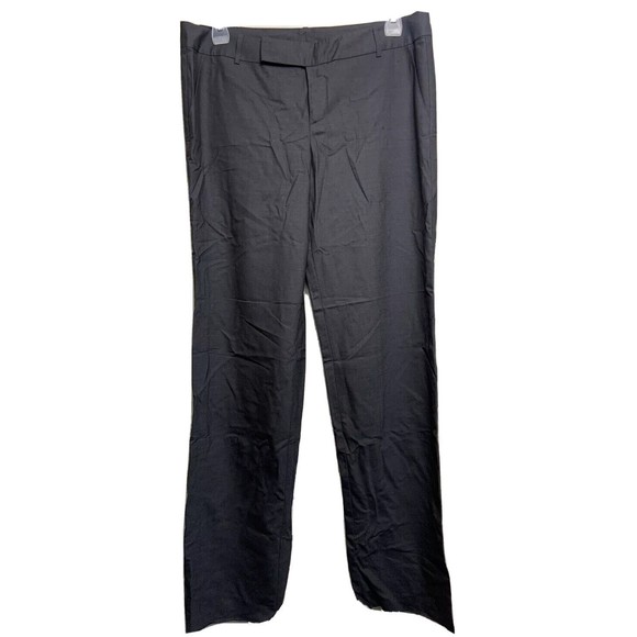 ST. JOHN COLLECTION WOMENS GRAY DRESS PANTS SIZE 12 Raw Hem Flawed BZ - Picture 1 of 4